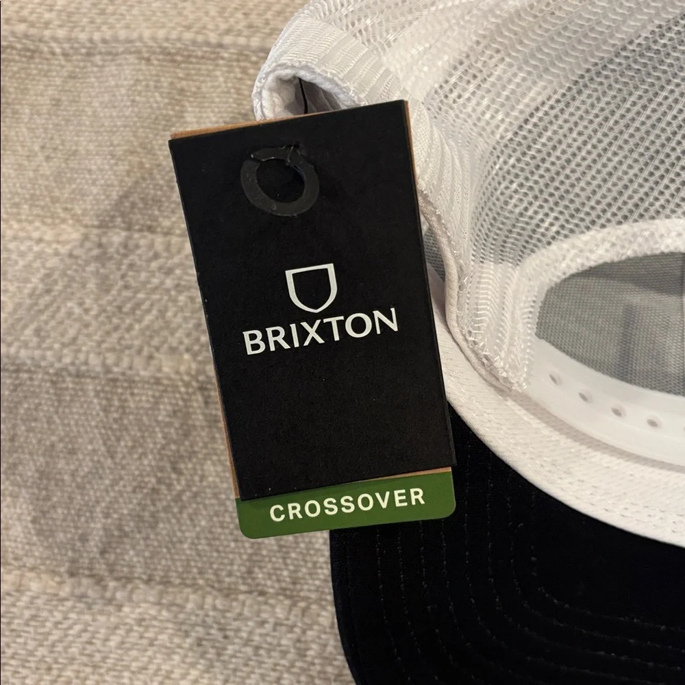 Brixton x Yaamava Alpha Block 6 Trucker Hat‎ Black/White NWT